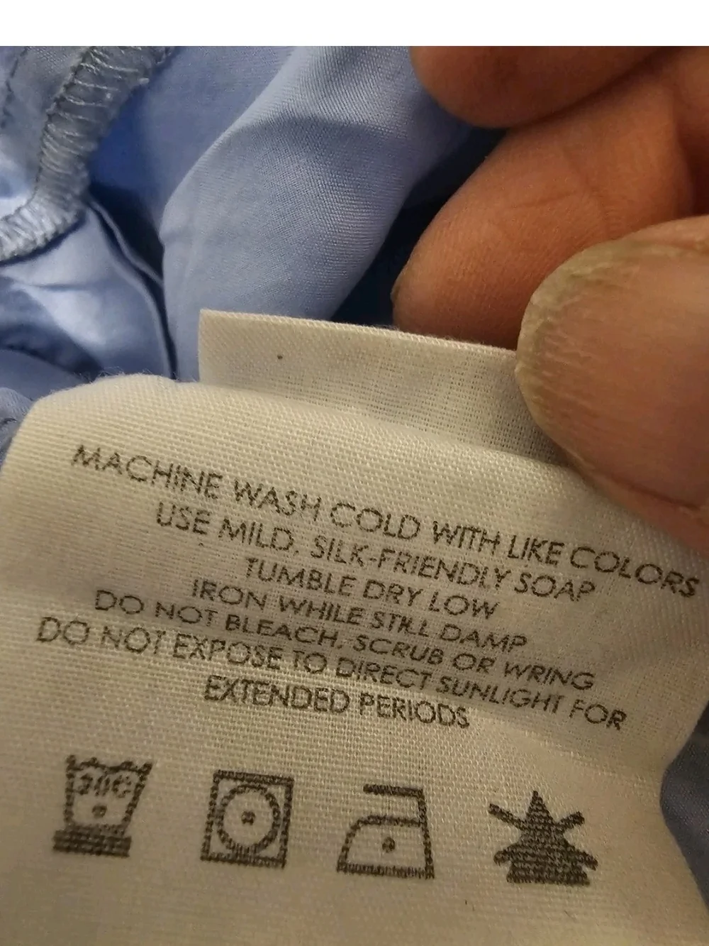NWOT Kumi Kookoon Light Blue Silk Duvet Cover